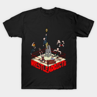 The Wrestle Addict Cartoon Tee T-Shirt